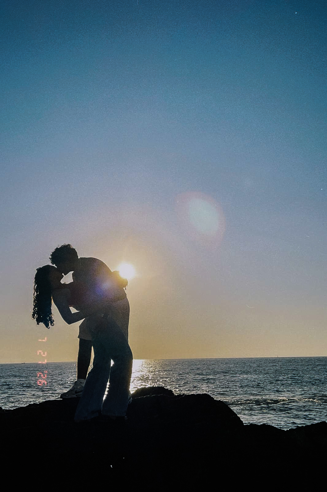 Our sunset kiss